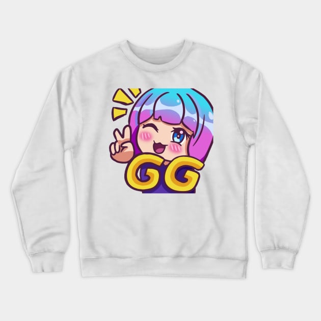 GG Winky face - Gruntcooker Crewneck Sweatshirt by gruntcooker